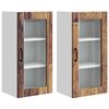 vidaXL Vegghylle PORTO 2 stk. Gammelt tre 40 x 31 x 80 cm