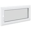 vidaXL Kj&oslash;levindu RISOR 120 x 60 cm PVC og glass Hvit