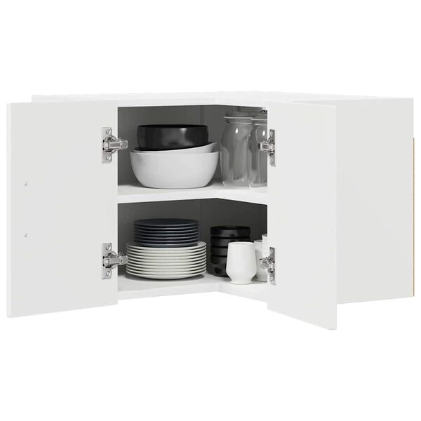 vidaXL Kj&oslash;kkenskap Kalmar Hvit 57 x 57 x 40 cm Konstruert tre