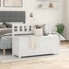 vidaXL Benk hvit 110x41x76,5 cm heltre furu