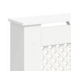 vidaXL Radiatordeksel hvit 112x19x81,5 cm MDF