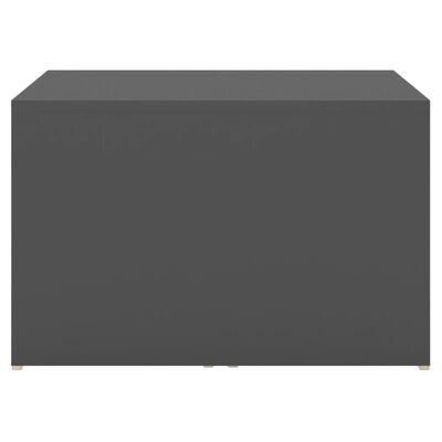 vidaXL Stablebart salongbordsett grå 60x60x30 cm sponplate
