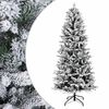 vidaXL Kunstig sammensatt juletre 150 cm PVC og PE Gr&oslash;nn og hvit