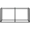 vidaXL Konsollbord gjennomsiktig 160x35x75,5 cm herdet glass
