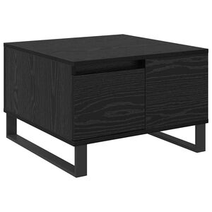 vidaXL Kaffebord Svart Eik 55 x 55 x 36,5 cm Konstruert tre