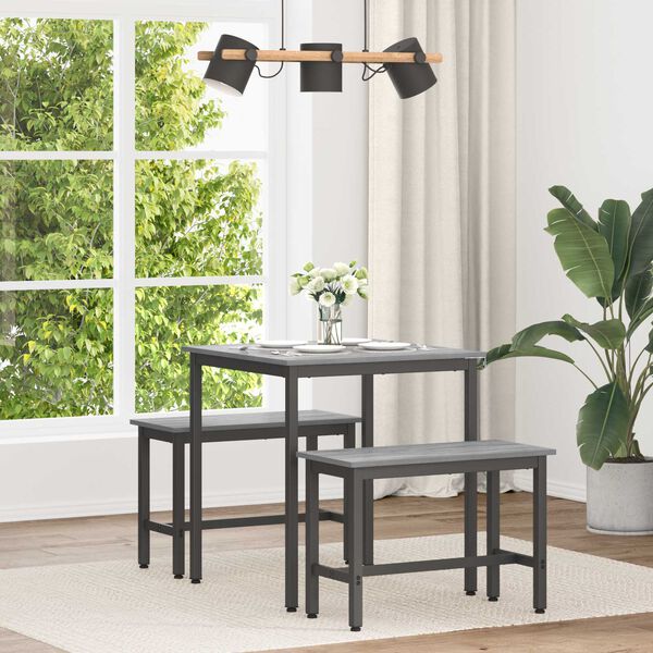 vidaXL Spisebord METALL