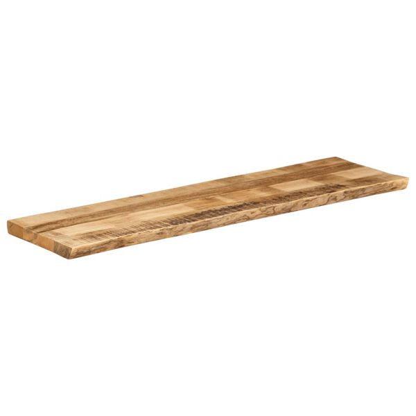 vidaXL Bordplate naturlig kant 180x40x3,8 cm grovt heltre mangotre