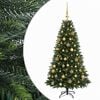 vidaXL Kunstig juletre med kuler 120 cm 150 LED-lys Varmhvit