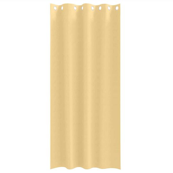 vidaXL M&oslash;rkleggende Gardiner med Ringer 2 pcs Beige 225 x 140 cm
