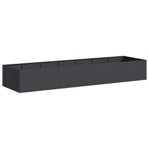 vidaXL Plantekasse svart 280x80x40 cm st&aring;l