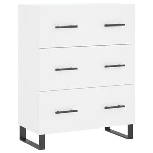 vidaXL Skjenk hvit 69,5x34x90 cm konstruert tre