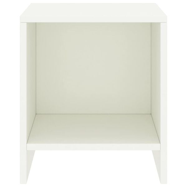 vidaXL Nattbord 2 stk hvit 35x30x40 cm heltre furu