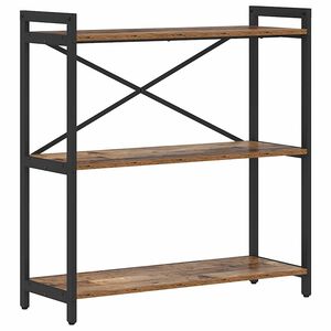 vidaXL Bokhylle 80 x 30 x 85 cm Konstruert tre Gammelt tre
