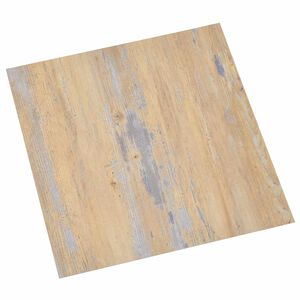 vidaXL Selvheftende Gulvplanker Brun og Gr&aring; 30,5 x 30,5 cm 20 stk. PVC