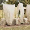 vidaXL Frostbeskyttelse Plantefleece Dekker 5 pcs Beige 1,55 x 1,55 m