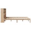vidaXL Seng med bokhylle uten madrass 120x190 cm heltre furu