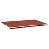 vidaXL Erstatningsduk for markise oransje og brun 600x350 cm polyester