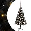 vidaXL Juletre Svart 120 cm PVC