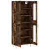 vidaXL Highboard r&oslash;kt eik 69,5x34x180 cm konstruert tre