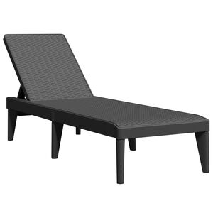 vidaXL Solseng antrasitt 186x60x29 cm PP