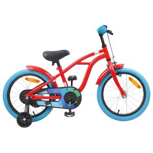 vidaXL Barnesykkel 16 Tommer for 4-6 &aring;r gammel R&oslash;d