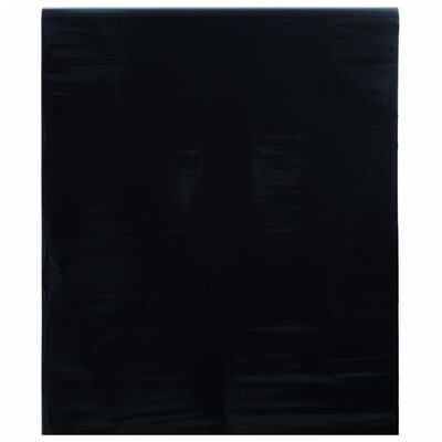 vidaXL Vindusfilm statisk frostet svart 45x2000 cm PVC