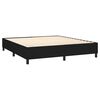 vidaXL Boxspring-sengeramme boksfjær svart 180x200 cm Super King stoff
