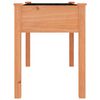 vidaXL Plantekasse med foring brun 118x59x76 cm heltre gran
