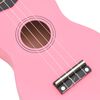 vidaXL Sopran-ukulele sett med veske for barn rosa 21"