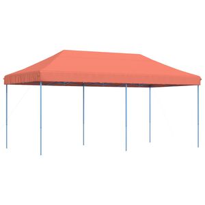 vidaXL Sammenleggbart partytelt pop-up terrakotta 580x292x315 cm