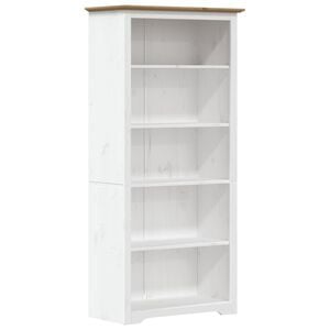 vidaXL Bokhylle BODO brun 82x40x173 cm heltre furu 5 etasjer
