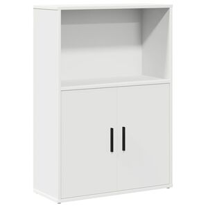 vidaXL Bokhylle hvit 60x24x85 cm konstruert tre