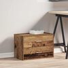 vidaXL Skap med 2 skuffer gammelt tre 60x31x40 cm konstruert tre