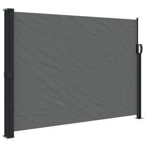 vidaXL Uttrekkbar sidemarkise antrasitt 140x500 cm