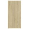 vidaXL Skjenk sonoma eik 160x36x75 cm konstruert tre