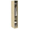 vidaXL Garderobe sonoma eik 30x50x200 cm konstruert tre