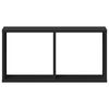 vidaXL Veggskap 60x16x30 cm svart konstruert tre