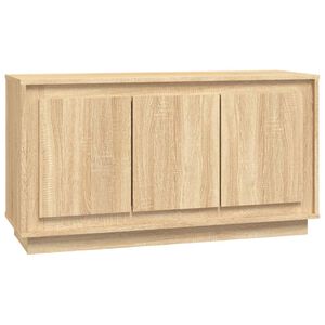 vidaXL Skjenk sonoma eik 102x35x55 cm konstruert tre