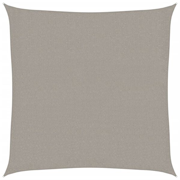 vidaXL Solseil 160 g/m&sup2; firkantet lysegr&aring; 3,6x3,6 m HDPE