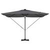 vidaXL Roma parasol med LED -stripelys Antrasitt 286 x 284 x 270 cm