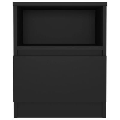 vidaXL Nattbord 2 stk svart 40x40x50 cm sponplate
