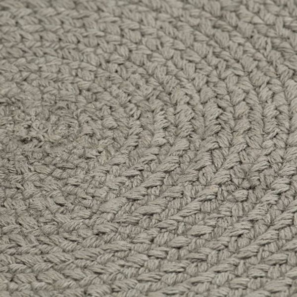 vidaXL Bordmatter 6 stk ren grå 38 cm rund bomull