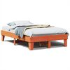 vidaXL Sengeramme uten madrass brun 135x190 cm heltre furu