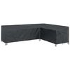 vidaXL M&oslash;belbeskyttelse 286 x 222 x 80 cm L-form Vanntett Svart