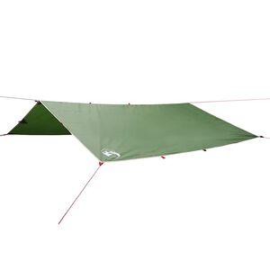 vidaXL Campingpresenning grønn 500x294 cm vanntett