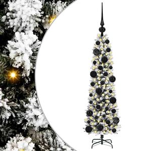 vidaXL Kunstig juletre Hvit 120 cm PVC og Metall og Plast