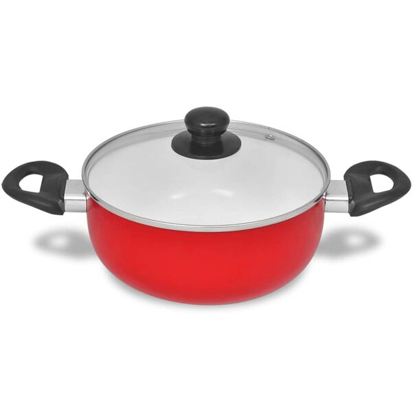 7 Stykk Keramikk Panne Sett Induksjon