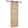 vidaXL Skyved&oslash;r ORKDAL Naturlig 73,5 x 211 cm Heltre furu