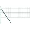vidaXL Gjerde med stolpe gr&oslash;nn 0,8 x 10 m St&aring;l