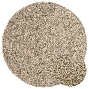 vidaXL Teppe ZIZUR beige &Oslash; 90 cm jute-utseende innend&oslash;rs og utend&oslash;rs